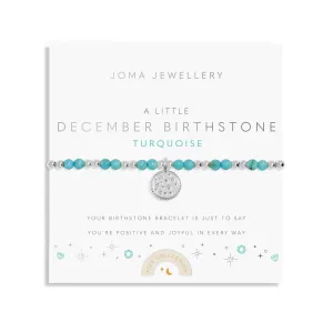 Kids A Little December Birthstone Silver Plated Bracelet C793 Joma Jewellery