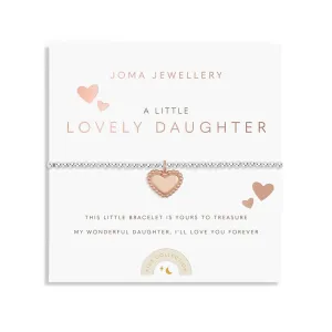 Kids A Little Lovely Daughter Silver Rose Gold Plated Bracelet C767 Joma Jewellery