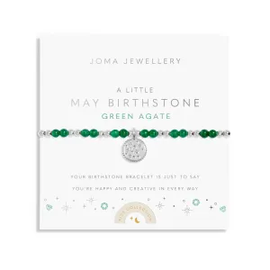 Kids A Little May Birthstone Silver Plated Bracelet C786 Joma Jewellery