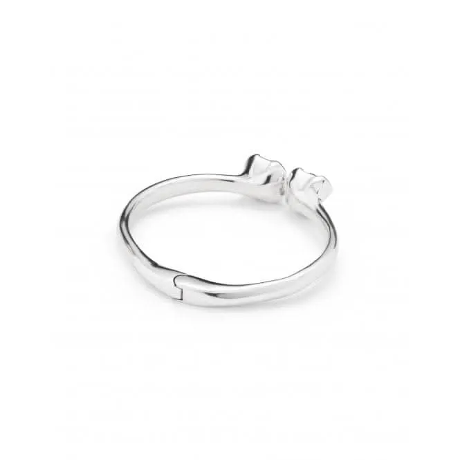 Ladies Charismatic Aura Blue Silver Faceted Crystal Bangle Bracelet PUL2357AZUMTL0 Unode50 Jewelry And Accessories