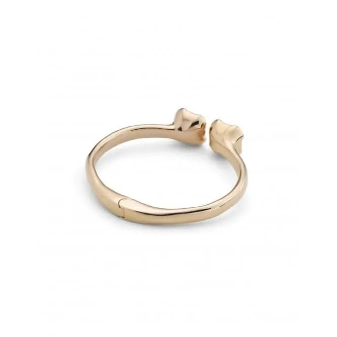 Ladies Charismatic Gold Aura Pink Faceted Crystal Bangle Bracelet PUL2357RSAORO0 Unode50 Jewelry And Accessories