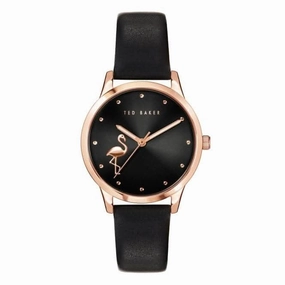 Ladies Fitzrovia Flamingo Stainless Steel Rose Gold Tone Watch BKPFZF009