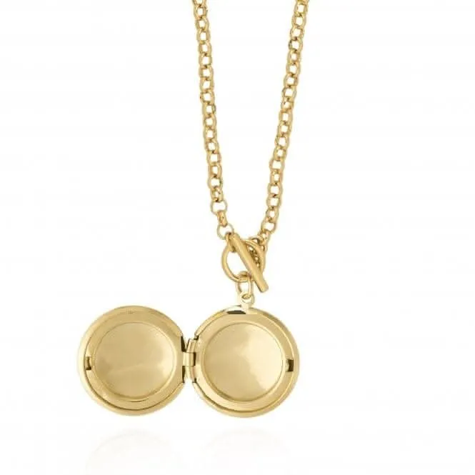 Life Lockets Gold Round Locket 50cm Necklace 4513 Joma Jewellery