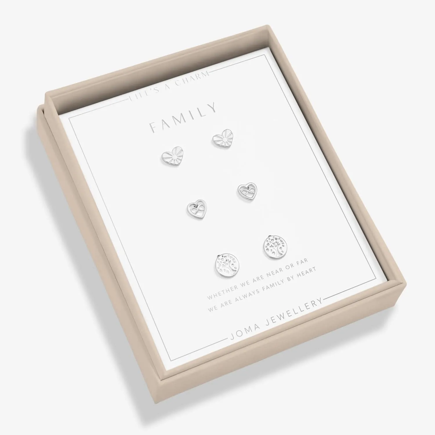 Lifes A Charm Family Silver Plated Earrings 7850 Joma Jewellery