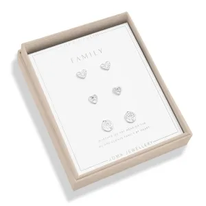 Lifes A Charm Family Silver Plated Earrings 7850 Joma Jewellery