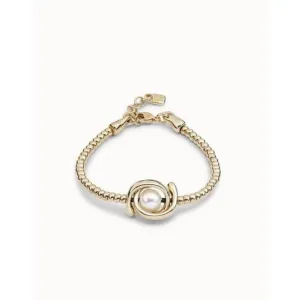 Little Moon White Metal Pearl Shell Bracelet Unode50 Jewelry And Accessories