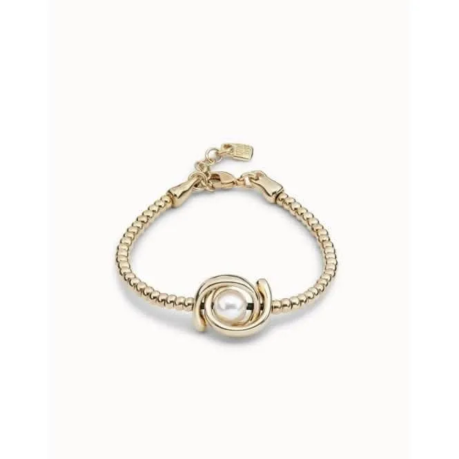 Little Moon White Metal Pearl Shell Bracelet Unode50 Jewelry And Accessories