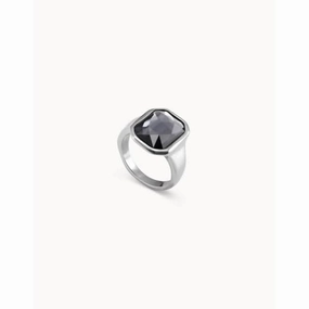 Lock Grey Faceted Crystal Ring Unode50 Jewelry And Accessories