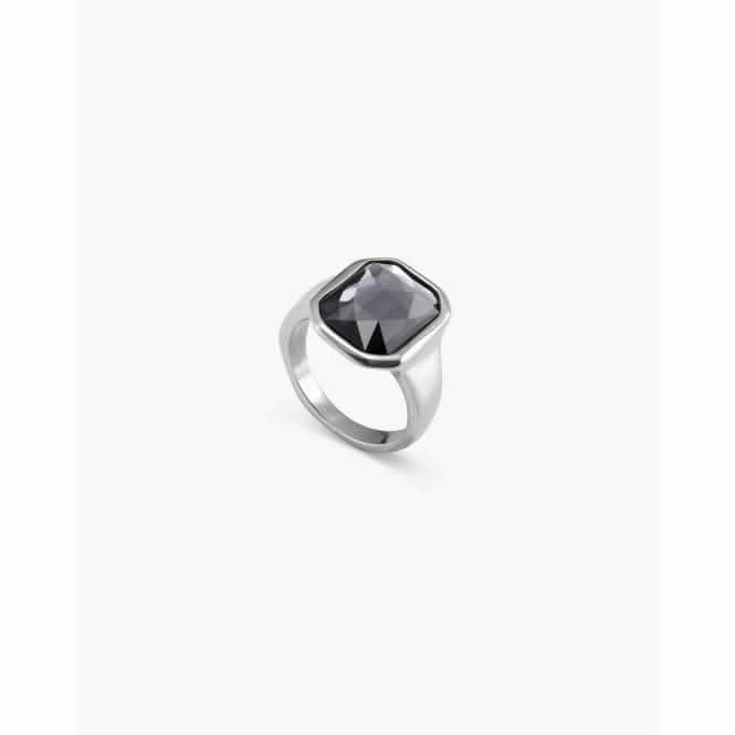 Lock Grey Faceted Crystal Ring Unode50 Jewelry And Accessories