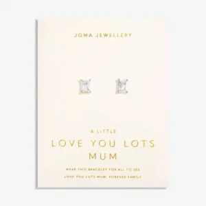 Love From Your Little Ones Love You Lots Mum Gold Plated Stud Earrings 7307 Joma Jewellery