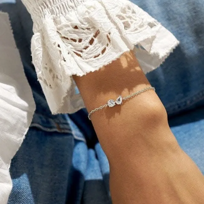 Love From Your Little Ones Two Silver Plated 18cm   3cm   Bracelet 7302 Joma Jewellery