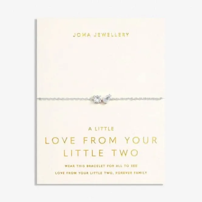 Love From Your Little Ones Two Silver Plated 18cm   3cm   Bracelet 7302 Joma Jewellery