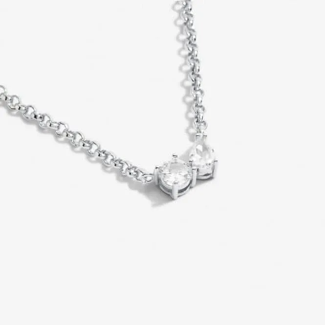 Love From Your Little Ones Two Silver Plated 46cm   5cm   Necklace 7299 Joma Jewellery