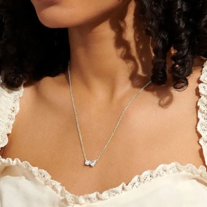 Love From Your Little Ones Two Silver Plated 46cm   5cm   Necklace 7299 Joma Jewellery