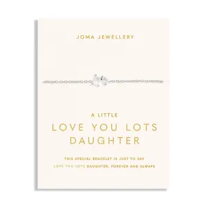 Love You Lots Love You Daughter Silver Plated Bracelet 7703 Joma Jewellery