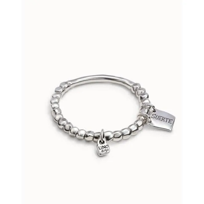 Lucky Silver Metal Bracelet Unode50 Jewelry And Accessories