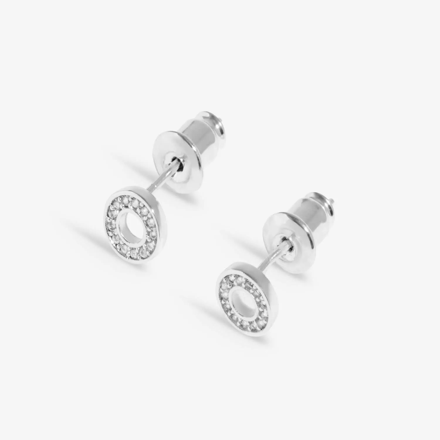 Lumia Circles Silver Plated Earrings 8652 Joma Jewellery
