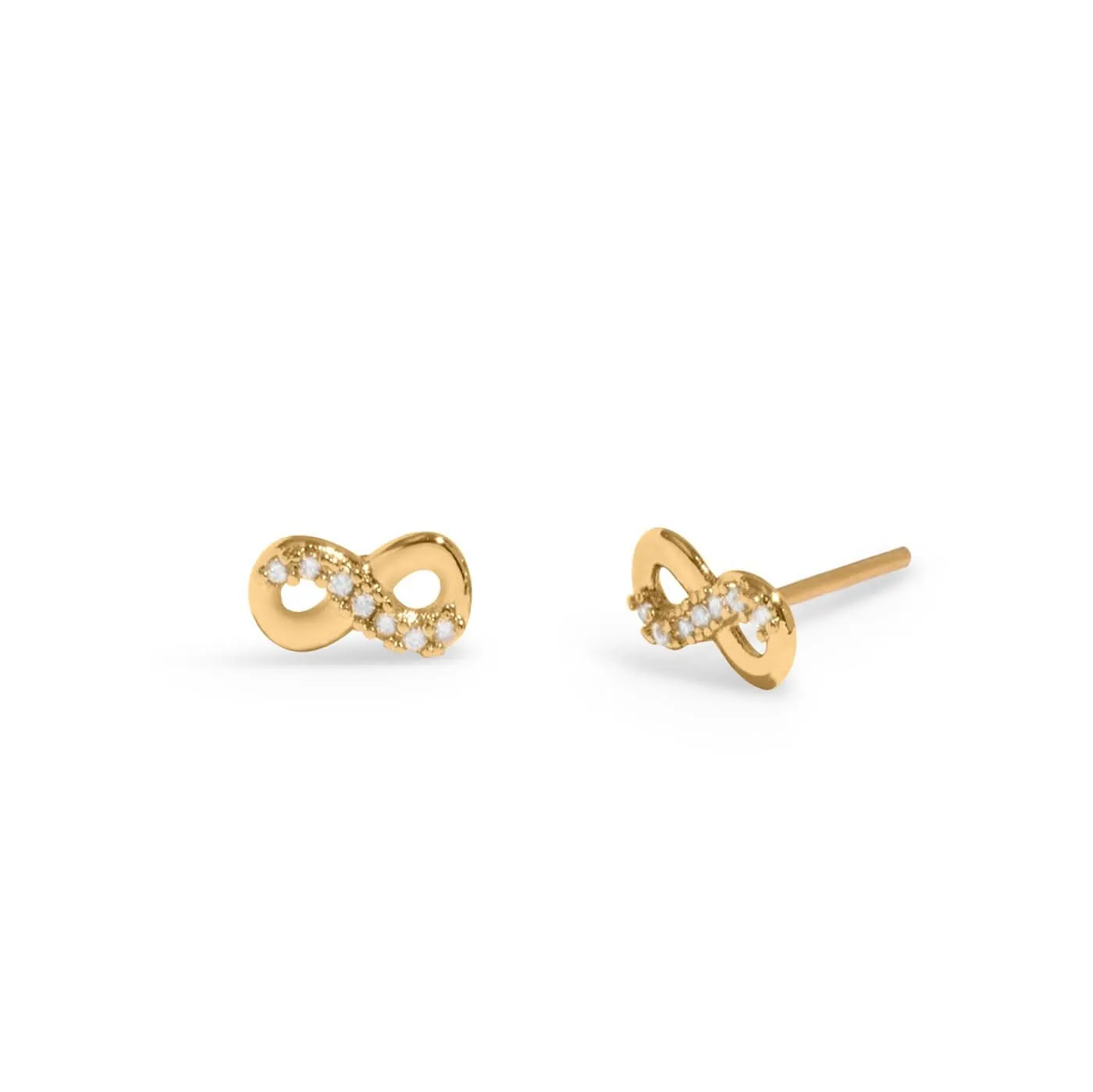 Lumia Infinity Gold Plated Earrings 8647 Joma Jewellery