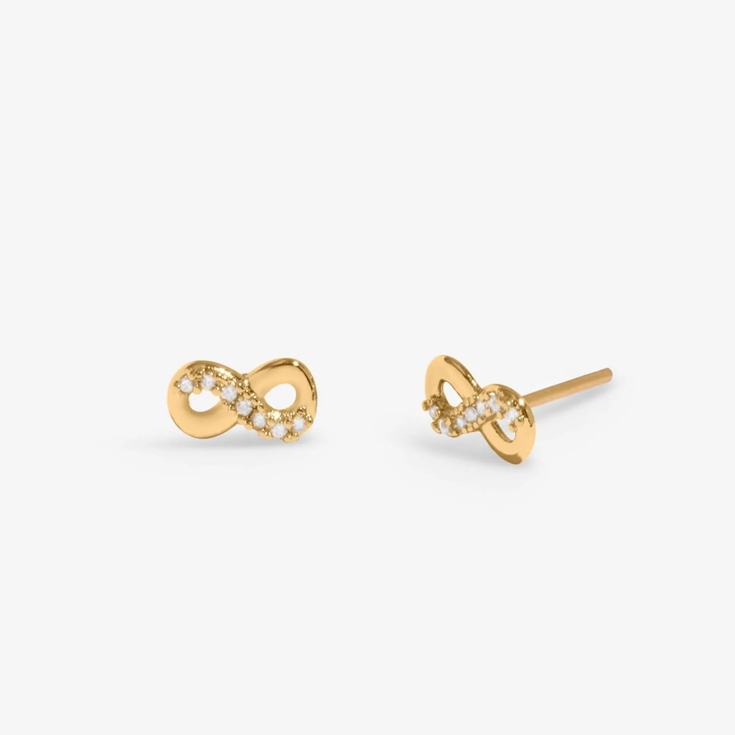 Lumia Infinity Gold Plated Earrings 8647 Joma Jewellery