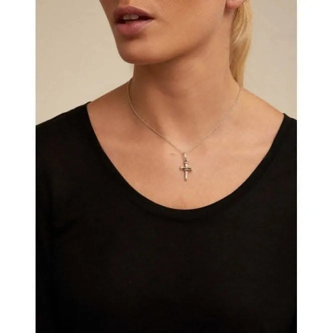 Medium Cross Silver Metal Cross Charm CHA0145MTL0000U Unode50 Jewelry And Accessories