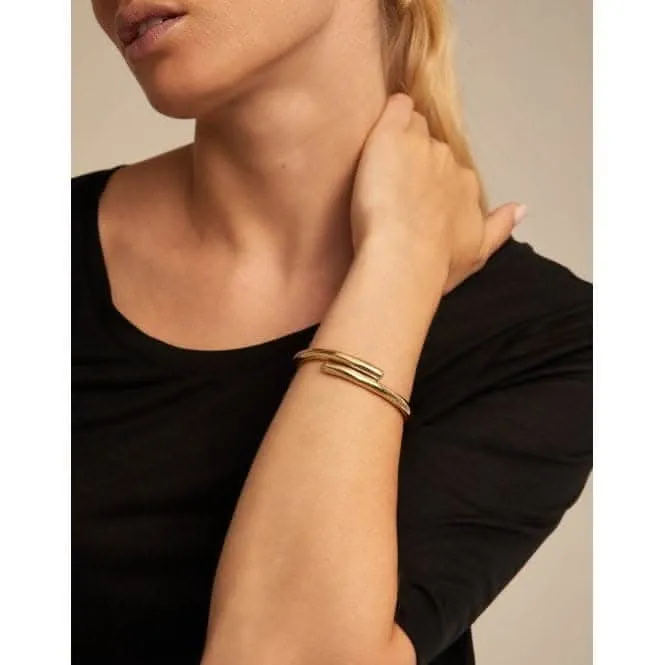 Meetingpoint Golden Metal Bangle Bracelet PUL2187ORO Unode50 Jewelry And Accessories