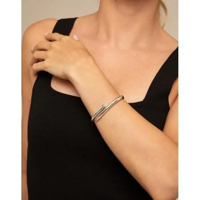 Meetingpoint Silver Metal Bangle Bracelet PUL2187MTL Unode50 Jewelry And Accessories