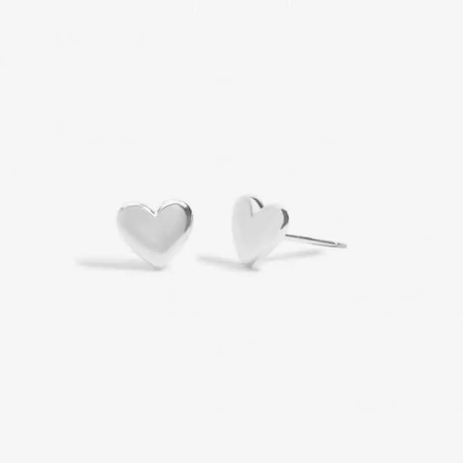 Mini Charms Heart Silver Plated Earrings 7054 Joma Jewellery