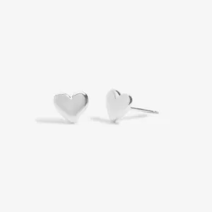 Mini Charms Heart Silver Plated Earrings 7054 Joma Jewellery