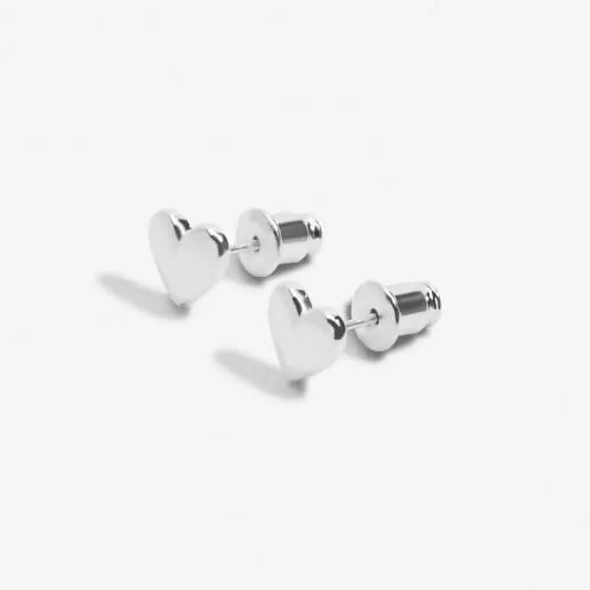 Mini Charms Heart Silver Plated Earrings 7054 Joma Jewellery