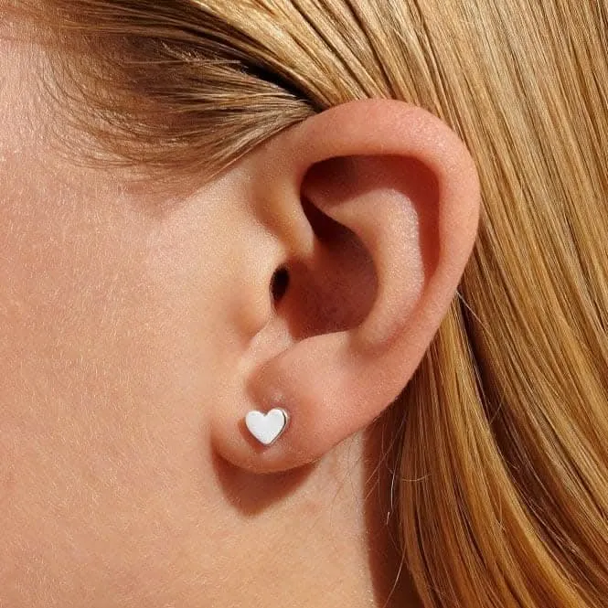 Mini Charms Hearts Silver Gold Rose Gold Earrings 7059 Joma Jewellery