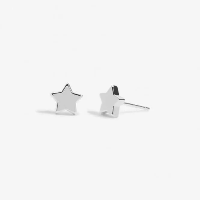 Mini Charms Star Silver Plated Earrings 7053 Joma Jewellery