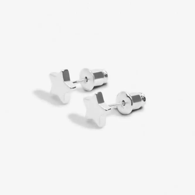 Mini Charms Star Silver Plated Earrings 7053 Joma Jewellery