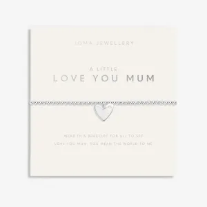 Mother's Day A Little Love You Mum Silver Plated Bracelet 8512 Joma Jewellery
