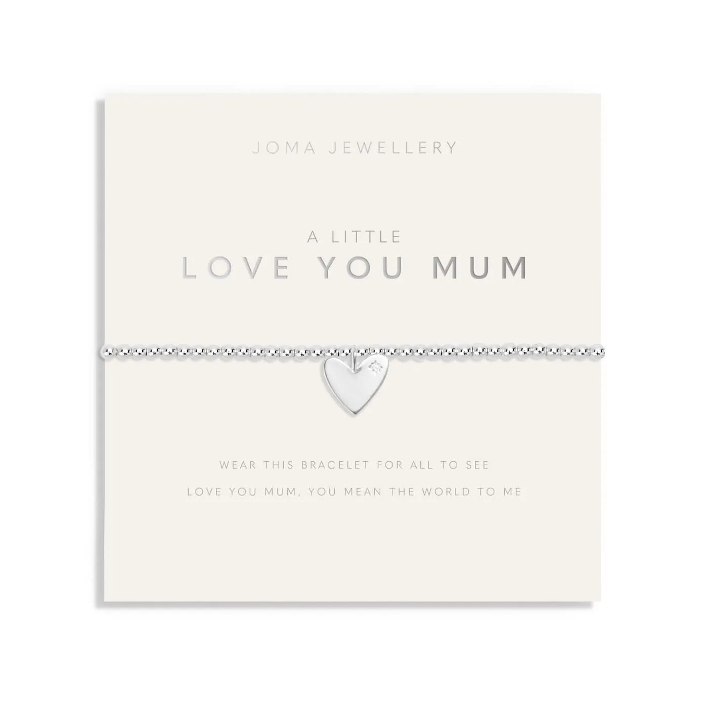 Mother's Day A Little Love You Mum Silver Plated Bracelet 8512 Joma Jewellery