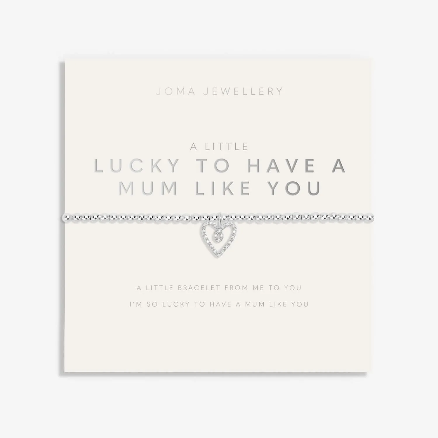 Mother's Day A Little Lucky To Have A Mum Like You Bracelet 8515 Joma Jewellery