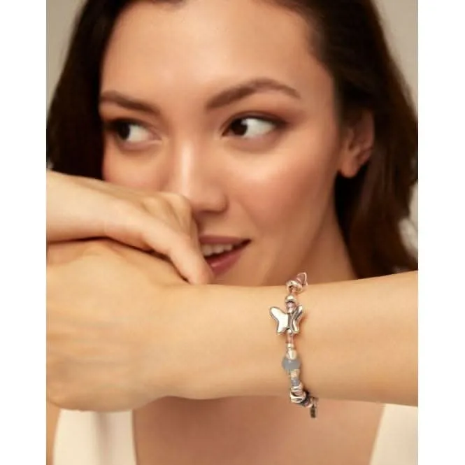 Multicoloured Crystal Metamorphosis Bracelet PUL2378MCLMTL0M Unode50 Jewelry And Accessories