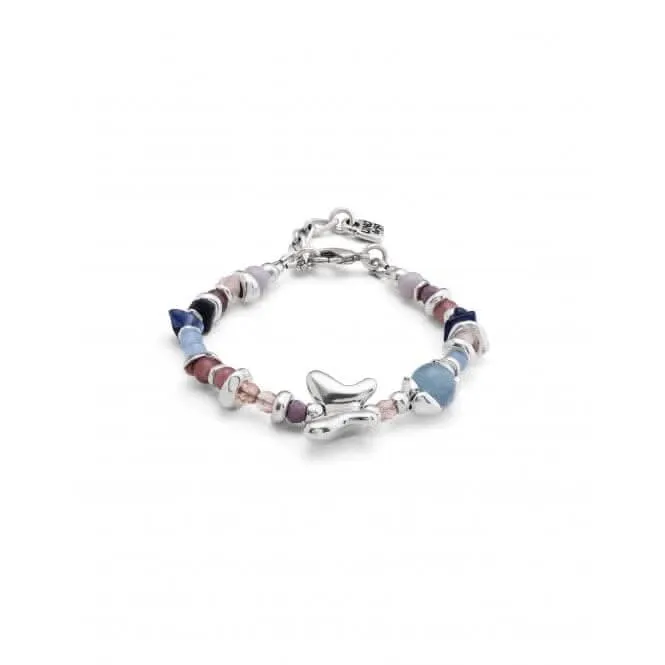 Multicoloured Crystal Metamorphosis Bracelet PUL2378MCLMTL0M Unode50 Jewelry And Accessories