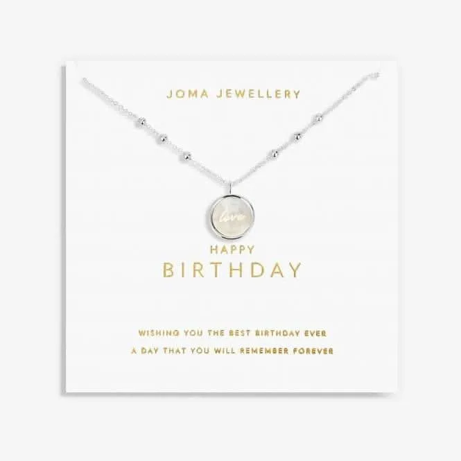 My Moments 'Happy Birthday' Necklace 5825 Joma Jewellery