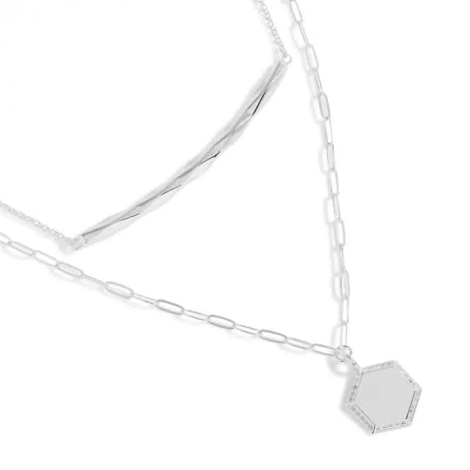 Nova Layer Silver 46cm, 40cm   5cm Extender Necklace 5389 Joma Jewellery