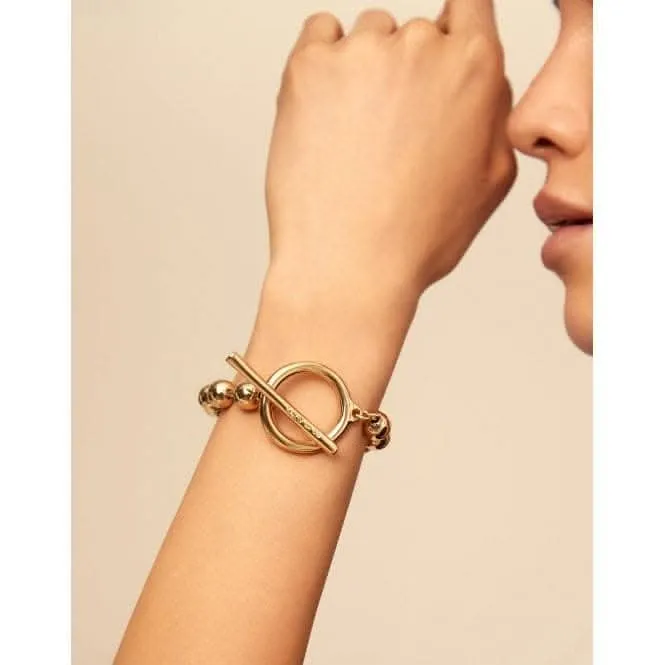 On / Off Golden Metal Bracelet Unode50 Jewelry And Accessories