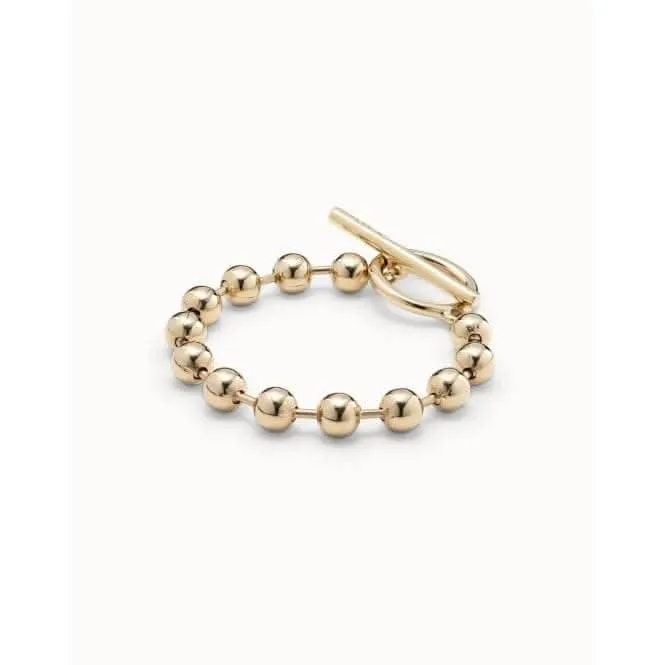 On / Off Golden Metal Bracelet Unode50 Jewelry And Accessories