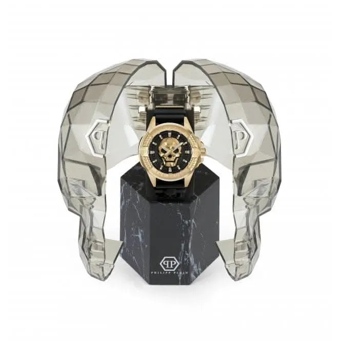 Philipp Plein Gents High-Conic The $Kull Black Watch PWAAA0221