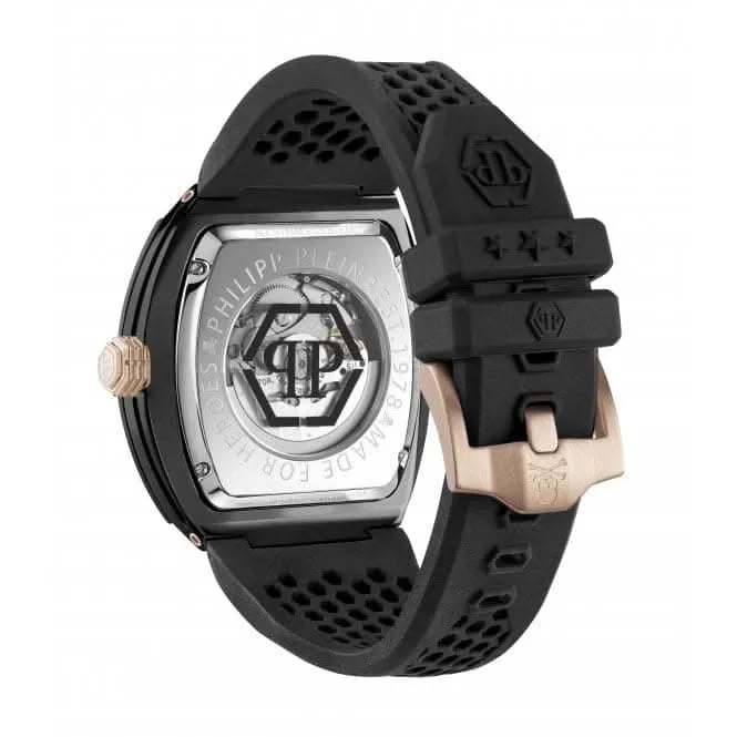 Philipp Plein Gents High-Conic The Skeleton Ecoceramic  Black Watch PWVBA0523