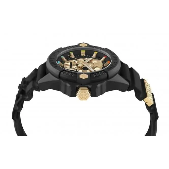 Philipp Plein Gents High-Conic The Skull Ecoceramic Black Watch PWUBA0223