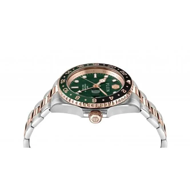 Philipp Plein Gents Hyper-Sport Gmt-I Challenger Rose Gold Watch PWYBA0623