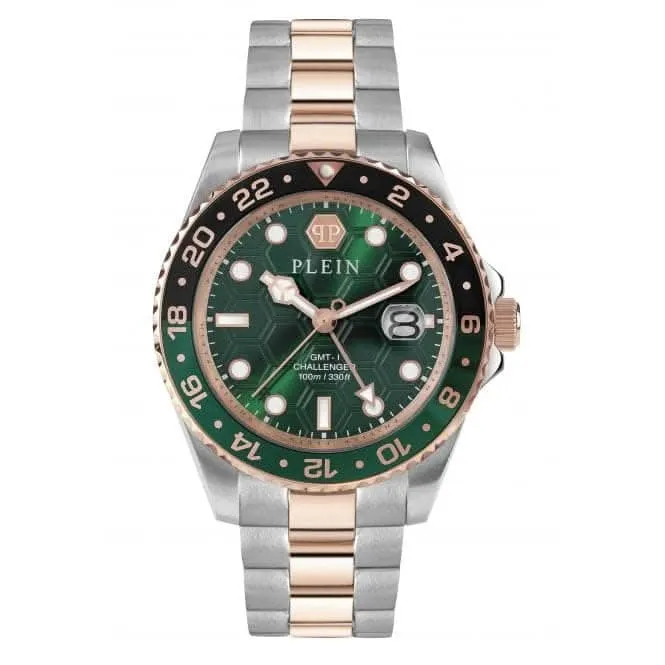 Philipp Plein Gents Hyper-Sport Gmt-I Challenger Rose Gold Watch PWYBA0623