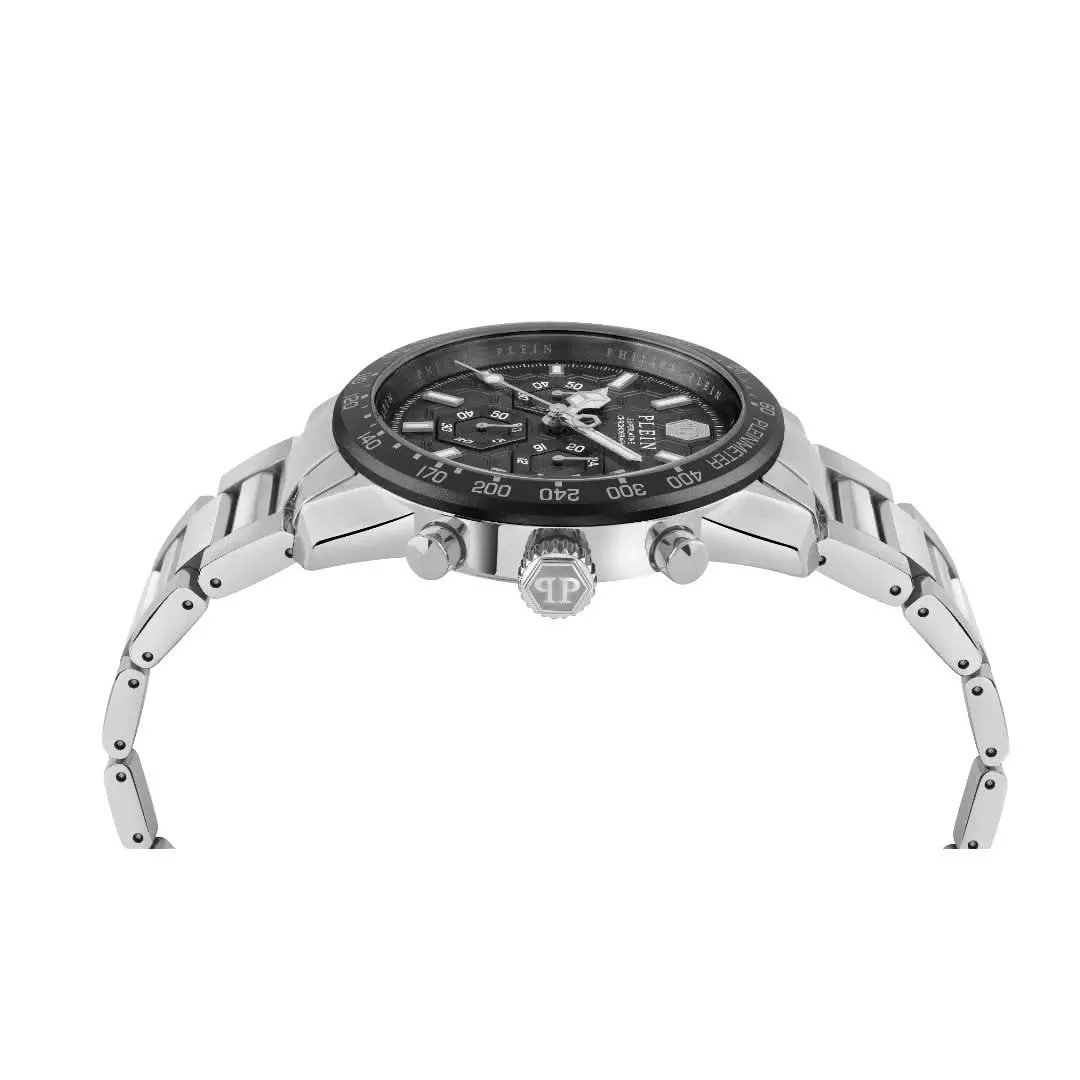 Philipp Plein Gents Hyper-Sport Pleinmeter Silver Watch PWPYA0424