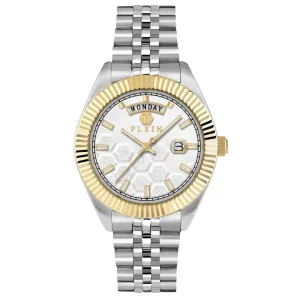 Philipp Plein Gents Rock Couture Date Superlative Silver Watch PWPVA0324