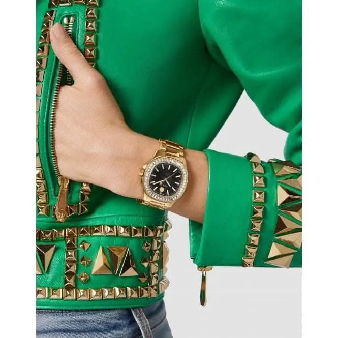 Philipp Plein Ladies Spectre Lady Gold Watch PWTAA0623