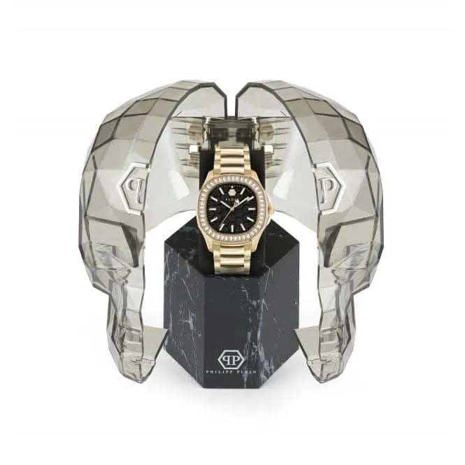 Philipp Plein Ladies Spectre Lady Gold Watch PWTAA0623